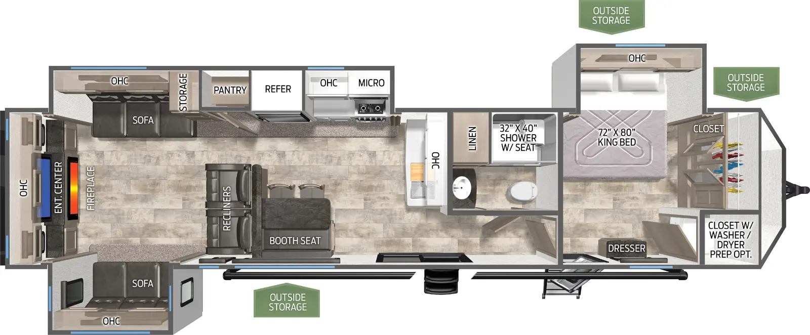 Puma Destination 38DEN Floorplan